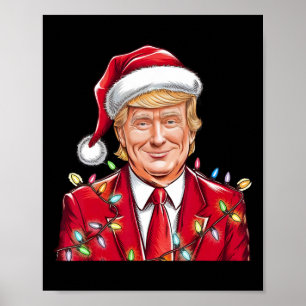 Donald Trump Christmas Funny Mega Weihnachtsmannmü Poster