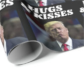 DONALD TRUMP CHRISTMAS KISS WRAPPING PAPIER GESCHENKPAPIER (Rolleneckpunkt)