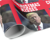 DONALD TRUMP CHRISTMAS KISS WRAPPING PAPIER GESCHENKPAPIER (Rolleneckpunkt)