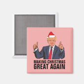 DONALD TRUMP CHRISTMAS MAGNETS MAGNET (Vorderseite/Rückseite)