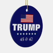 DONALD TRUMP CHRISTMAS ORNANAS KERAMIK ORNAMENT (Rechts)
