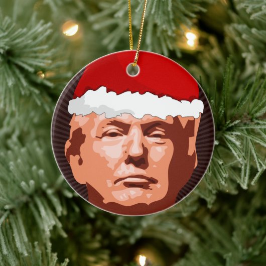 DONALD TRUMP CHRISTMAS ORNANAS KERAMIK ORNAMENT (Baum)
