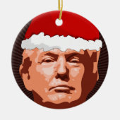 DONALD TRUMP CHRISTMAS ORNANAS KERAMIK ORNAMENT (Vorne)
