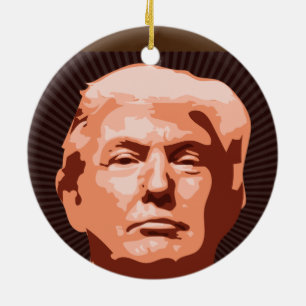 DONALD TRUMP CHRISTMAS ORNATION KERAMIK ORNAMENT