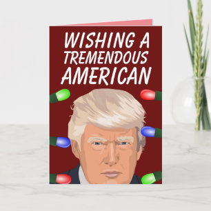 DONALD TRUMP CHRISTMAS PATRIOTISCHE KARTE FÜR JEDE