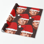 DONALD TRUMP CHRISTMAS SANTA Wrapping Paper Geschenkpapier (Ungerollt)