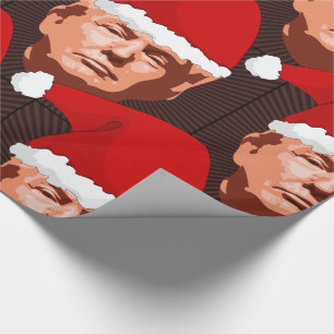 DONALD TRUMP CHRISTMAS SANTA Wrapping Paper Geschenkpapier