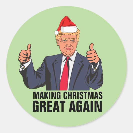 DONALD TRUMP CHRISTMAS STICKERS (Vorderseite)