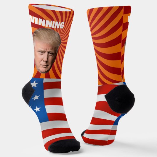 DONALD TRUMP CHRISTMAS WINNING SOCKS SOCKEN (Gewinkelt)
