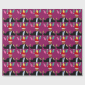DONALD TRUMP CHRISTMAS WRAPPING PAPER GESCHENKPAPIER (Flach)