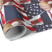 DONALD TRUMP CHRISTMAS WRAPPING PAPIER GESCHENKPAPIER (Rolleneckpunkt)