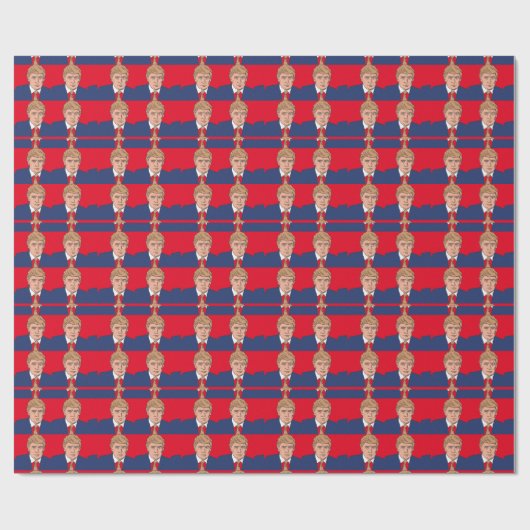DONALD TRUMP CHRISTMAS WRAPPING PAPIER GESCHENKPAPIER (Flach)