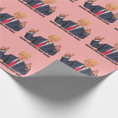 DONALD TRUMP CHRISTMAS WRAPPING PAPIER GESCHENKPAPIER (Ecke)