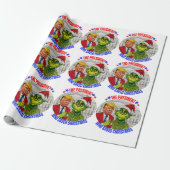 DONALD TRUMP-CHRISTMAS WRAPPING PAPIER GESCHENKPAPIER (Ungerollt)