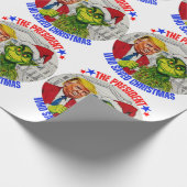 DONALD TRUMP-CHRISTMAS WRAPPING PAPIER GESCHENKPAPIER (Ecke)