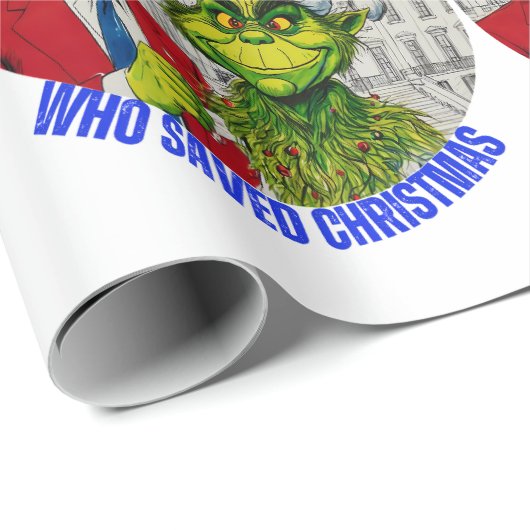 DONALD TRUMP-CHRISTMAS WRAPPING PAPIER GESCHENKPAPIER (Rolleneckpunkt)