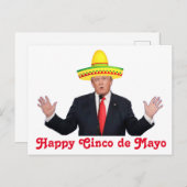 Donald Trump Cinco de Mayo Postkarte (Vorne/Hinten)