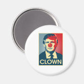 Donald Trump CLOWN — Anti-Trump 2016 - Magnet (Vorderseite/Rückseite)