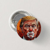 Donald Trump Clown Button (Vorne & Hinten)