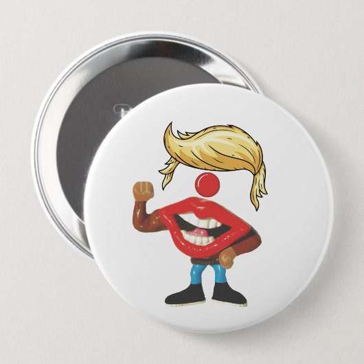 Donald Trump Clown Face Button (Vorne & Hinten)