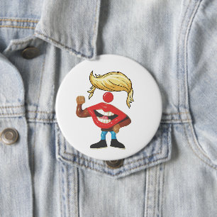 Donald Trump-Clown-Gesicht Button