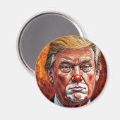 donald trump clown  magnet (Vorderseite/Rückseite)