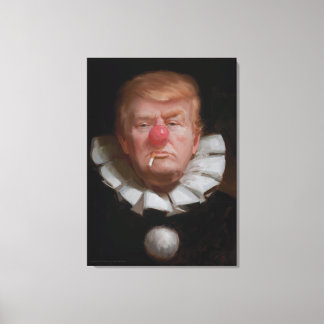 Donald Trump Clown Painting von Tony Pro Leinwanddruck