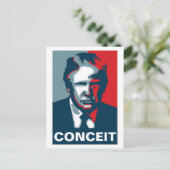 Donald Trump CONCEIT Postkarte (Stehend Vorderseite)