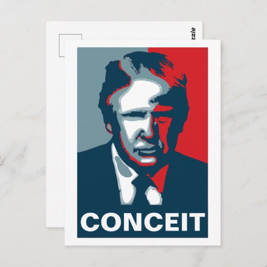 Donald Trump CONCEIT Postkarte (Vorne/Hinten)