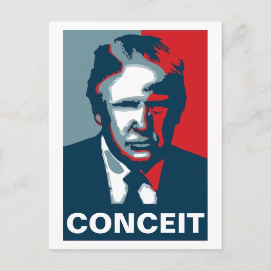Donald Trump CONCEIT Postkarte (Vorderseite)