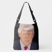 DONALD TRUMP CROSS BODY DESIGNER BAG PURSE TRAGETASCHEN MIT LANGEN TRÄGERN (Vorderseite)