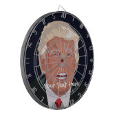 Donald Trump Custom Metal Cage Dartboard Dartscheibe (Vorderseite Links)
