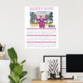Donald Trump Daddys Zuhause 2025-Kalender Poster (Heimbüro)