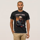 Donald Trump Daddys Zuhause-Biker-Einweihung T-Shirt (Vorne ganz)
