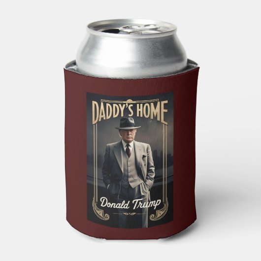 Donald Trump Daddys Zuhause Funny Christmas Dosenkühler (Kanne Vorderseite)