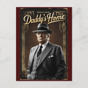 Donald Trump Daddys Zuhause Funny Christmas MAGA Postkarte
