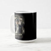 Donald Trump Daddys Zuhause Funny MAGA Movie Poste Kaffeetasse (Vorderseite Links)