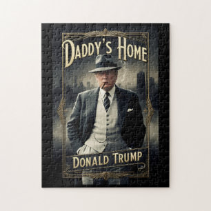 Donald Trump Daddys Zuhause Funny MAGA Movie Poste Puzzle