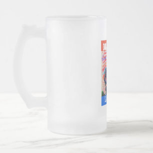 DONALD TRUMP - DADDYS ZUHAUSE MATTGLAS BIERGLAS