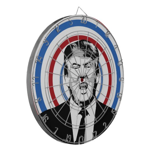 Donald Trump Dart Board Dartscheibe (Vorderseite Links)