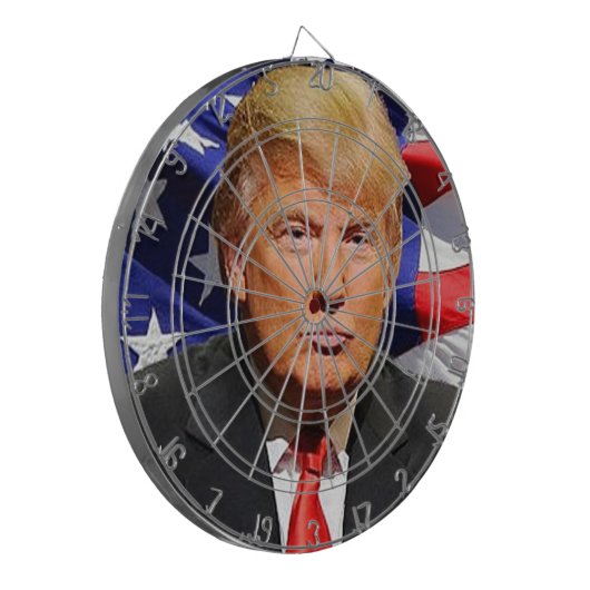 Donald Trump Dartscheibe (Vorderseite Links)