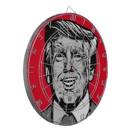 DONALD TRUMP DARTSCHEIBE (Vorderseite Links)