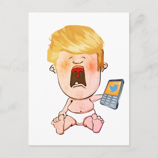 Donald Trump, das Baby Postkarte (Vorderseite)
