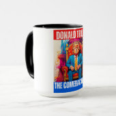 DONALD TRUMP - DAS COMEBACK KING TASSE (Vorderseite Links)