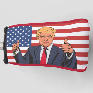 DONALD TRUMP DAUMEN HOCH GOLF-KOPFBEDECKUNG GOLF HEADCOVER