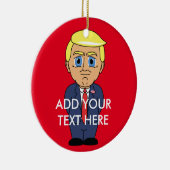 Donald Trump, der eingebildet schaut Keramikornament (Rechts)