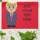 Donald Trump, der eingebildet schaut Küchentuch (Gefaltet)