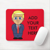 Donald Trump, der eingebildet schaut Mousepad (Mit Mouse)