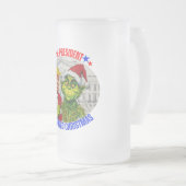 DONALD TRUMP - DER PRÄSIDENT, DER CHRISTMAS GERETT MATTGLAS BIERGLAS (VorderseiteRechts)