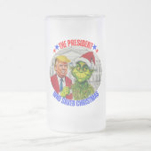 DONALD TRUMP - DER PRÄSIDENT, DER CHRISTMAS GERETT MATTGLAS BIERGLAS (Mittel)